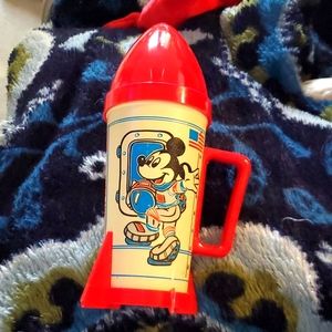 Mickey Mouse kids cup. Spaceship. VINTAGE.